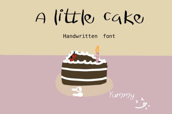 A Little Cake: A Handwritten Font for Editorial Elegance