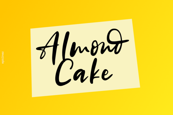 Almond Cake Font: A Handwritten Typeface for Editorial Design