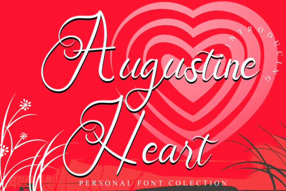 Augustine Heart: A Handwritten Font for Editorial Elegance
