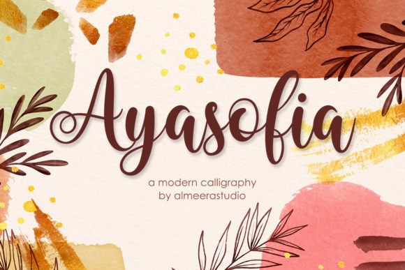 Ayasofia: A Flowing Script Font