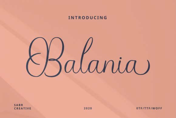 Beautiful Balania Font