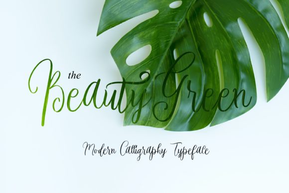 Beauty Green Font: A Handwritten Typeface for Polished Web Design