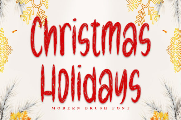 Christmas Holidays Font: A Handwritten Typeface for Editorial Magic