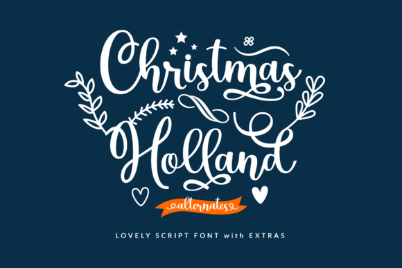 Christmas Holland: A Handwritten Typeface for Heartfelt Creations