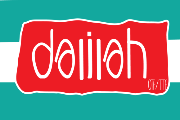 Dalilah Font: A Dainty Handwritten Typeface for Crafting and Commerce
