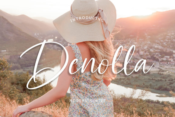 Denolla Typeface Review: A Romantic Script for Modern Branding
