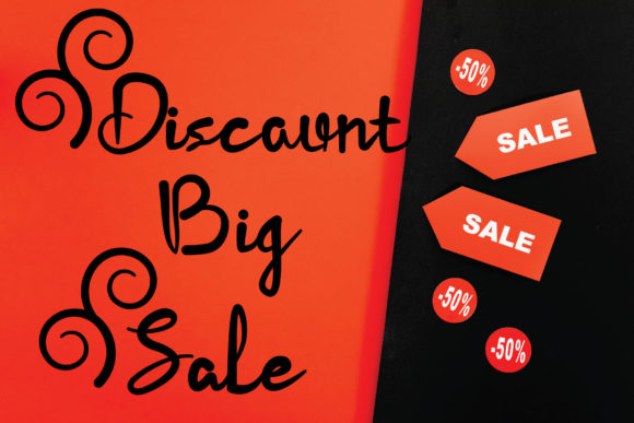 Discount Big Sale Font: A Retro Touch for Your Brand