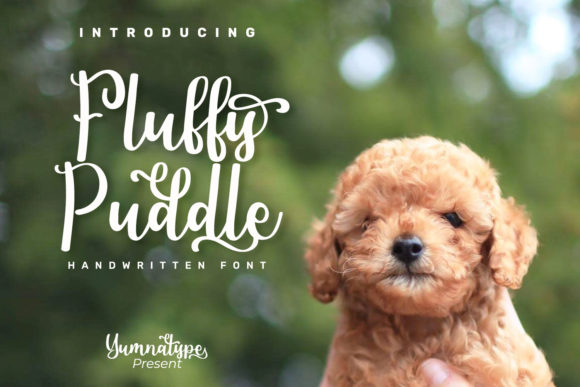 Fluffy Puddle: A Handwritten Font for Creative Projects