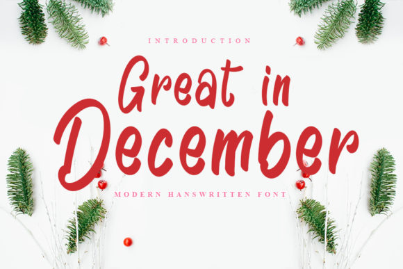 Great in December: A Joyful Font for Business Branding