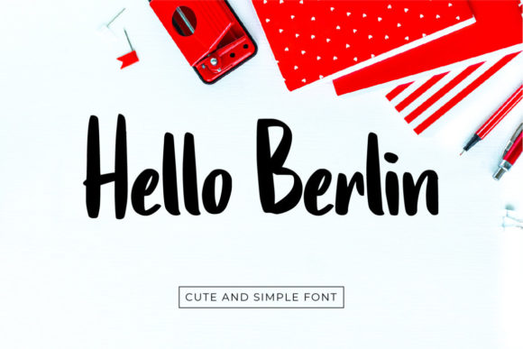 Hello Berlin Font: A Bold, Cursive Typeface for Your Brand