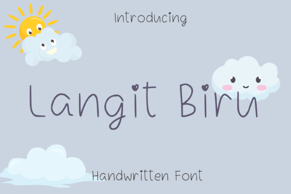 Langit Biru: A Handwritten Typeface for Digital Branding