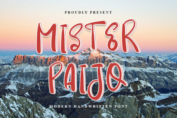 Mister Paijo Handwritten Font for Craft Creators