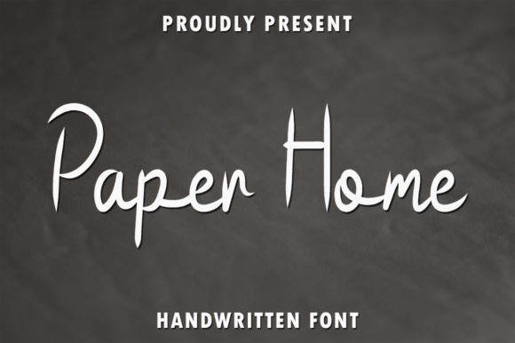 Paper Home Font: A Handwritten Typeface for Beautiful, Practical Crafts
