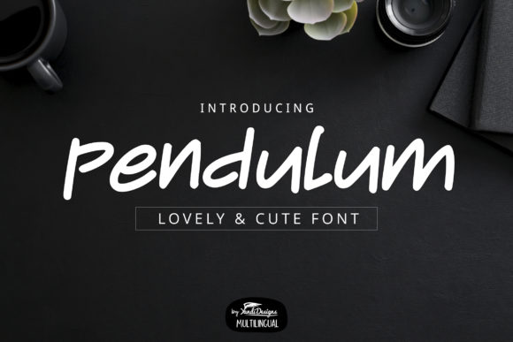 Pendulum Font: A Charming Handwritten Typeface for Craft Creators
