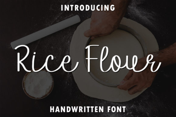 Rice Flour Font: A Handwritten Typeface for Editorial Elegance