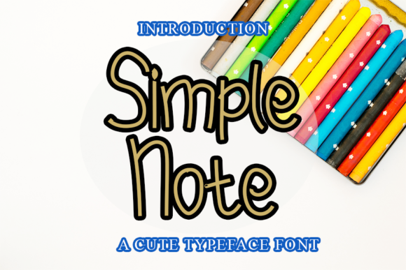Simple Note: A Handwritten Font That Adds Charm to Every Craft