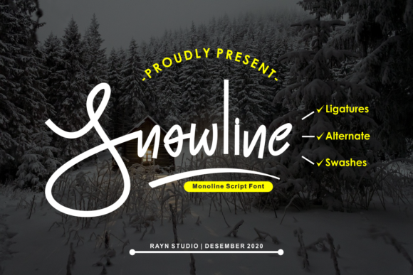 Snowline: A Handwritten Typeface for Modern Editorial Design
