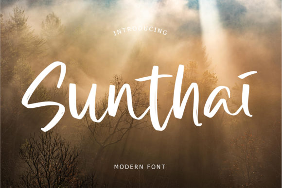 Sunthai: A Stylish Script Font for Editorial Design