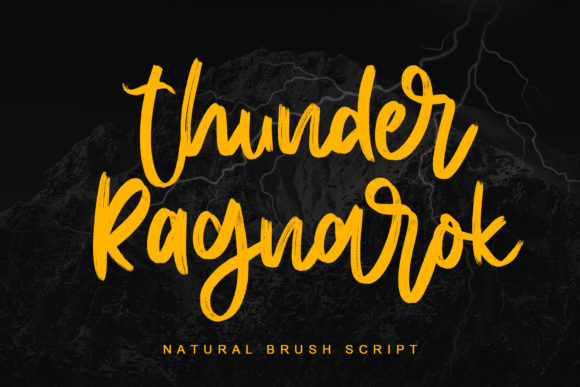 Thunder Ragnarok Font Review: A Bold Script for Branding