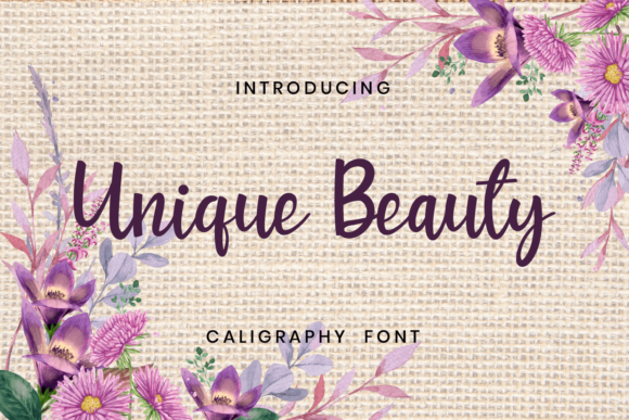 Unique Beauty Font: A Display Typeface with Digital Elegance