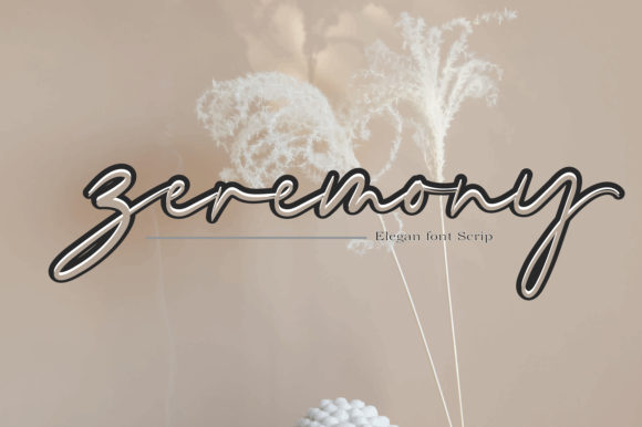Zeremony Font: A Handwritten Typeface for Modern Marketing